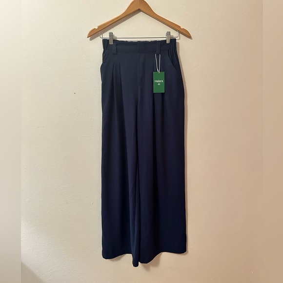 NEW Halara Flex High Waisted Plicated Side Pocket Wide Leg Waffle Trousers - Picture 4 of 12